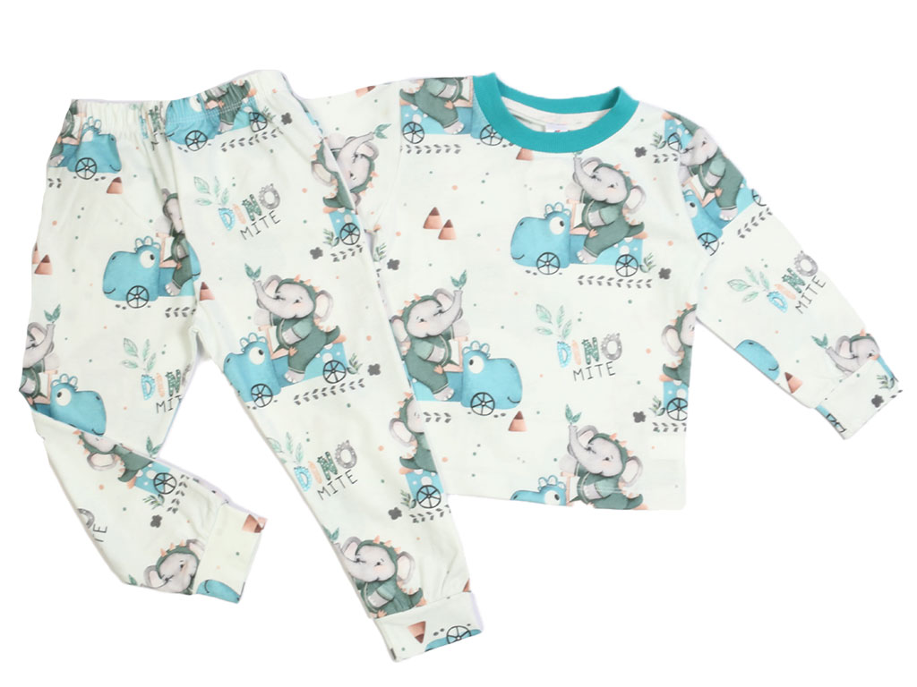 بلوز و شلوار راحتی بچگانه طرح فیل کیدومکس Kido max