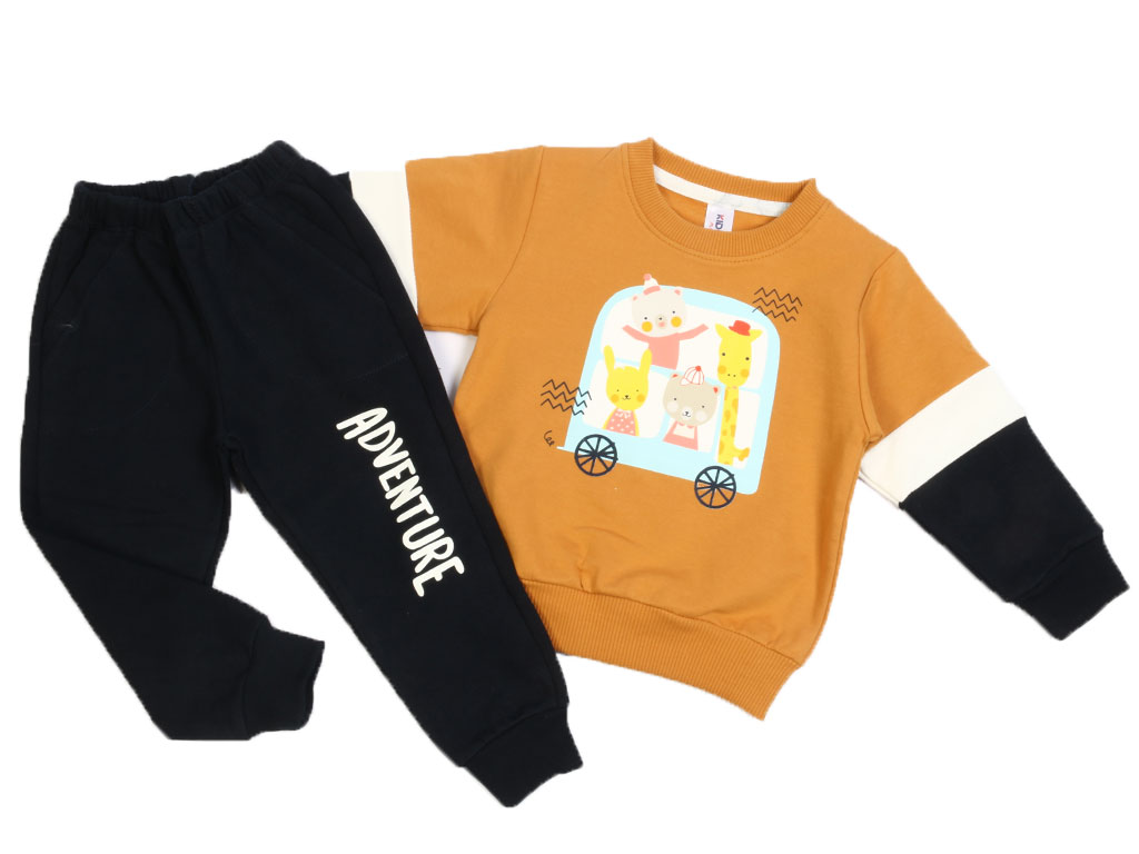 بلوز و شلوار راحتی بچگانه طرح حیوانات کیدومکس Kido max