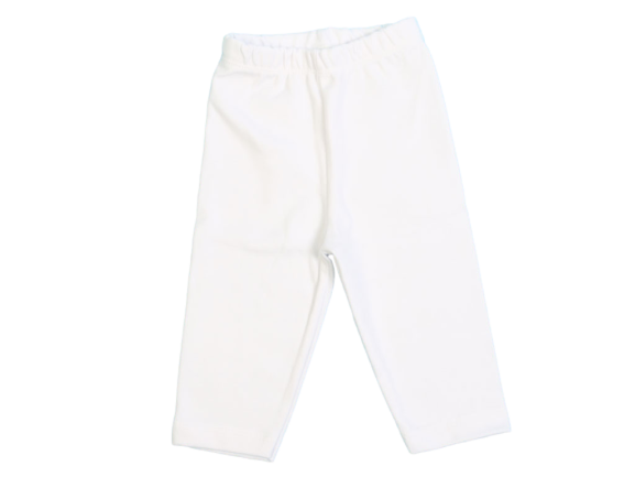 شلوار راحتی نوزادی سفید و ساده به آوران behavaran