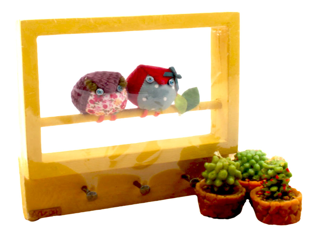 جاکلیدی چوبی طرح جغد