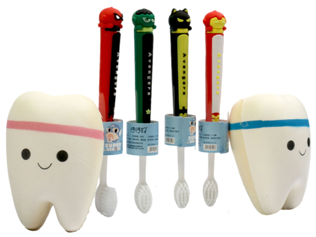 مسواک پسرانه عروسکی اونجرز دارای قاب