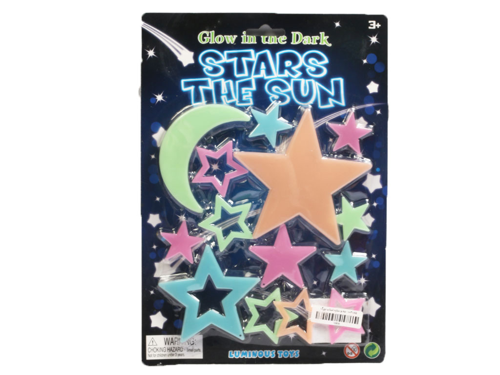 استیکر ماه و ستاره شبرنگ بزرگ