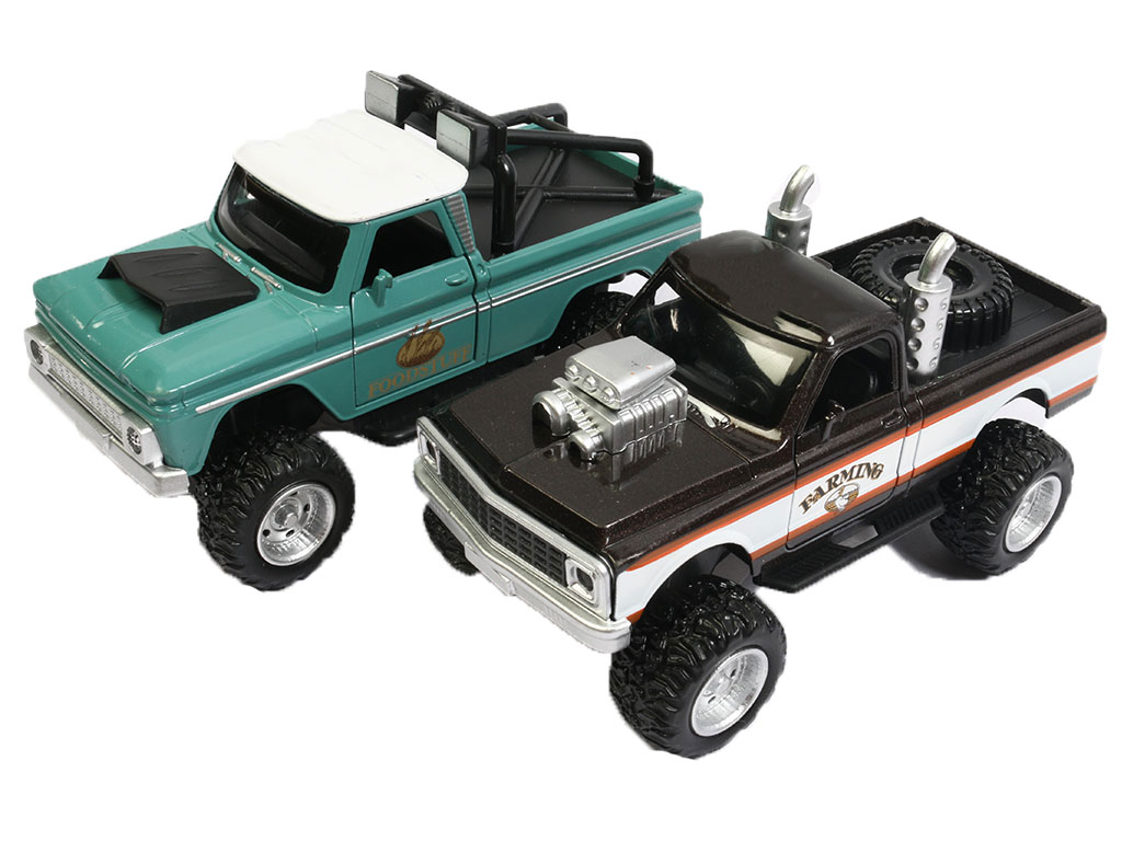 ماشین فلزی عقب کش، موزیکال و چراغ دار طرح وانت جرثقیل