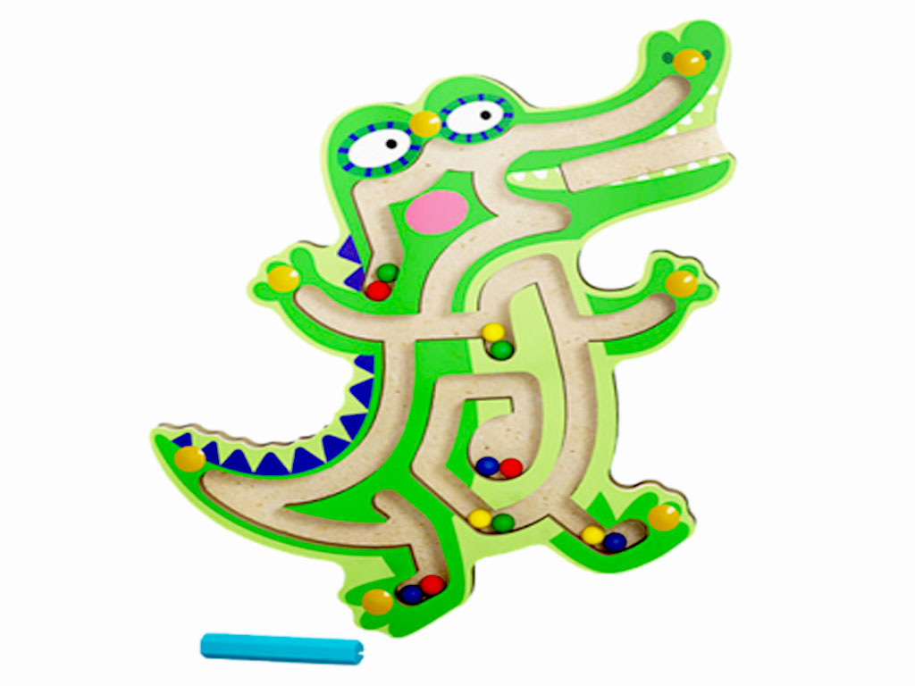 بازی فکری ماز مگنتی طرح چوبی حیوانات