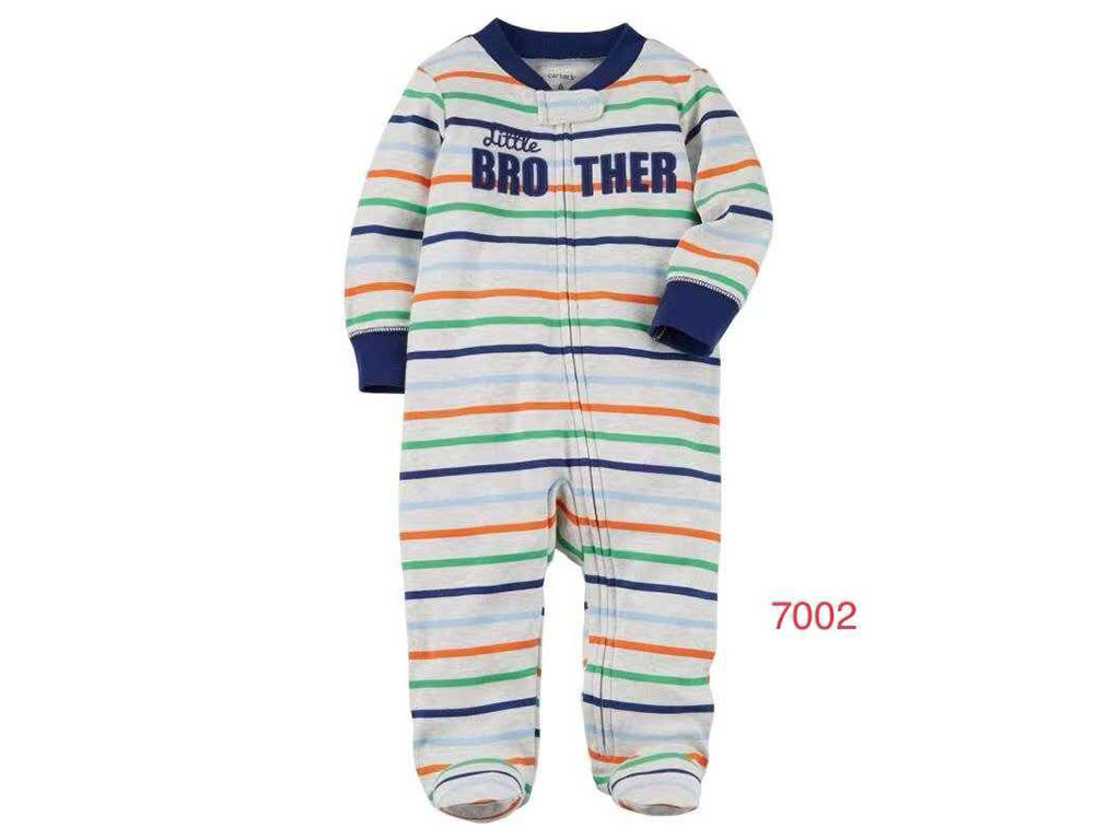 سرهمی جوراب دار نوزادی پسرانه طرح راه راه کارترز Carters