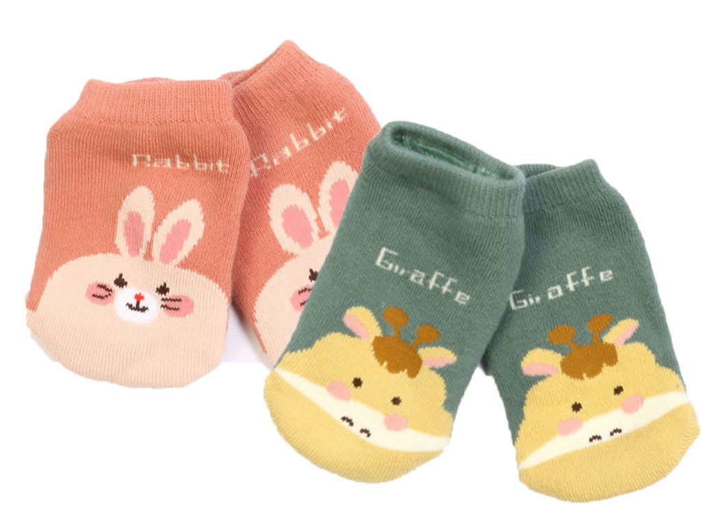 جوراب مچی استپ دار حوله ای طرح دار (3-1 سال)