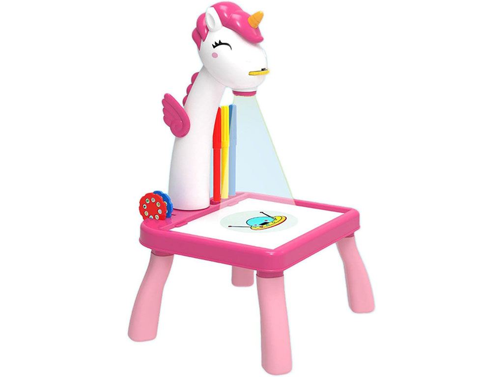 میز نقاشی پروژکتوری کودک طرح اسب پونی