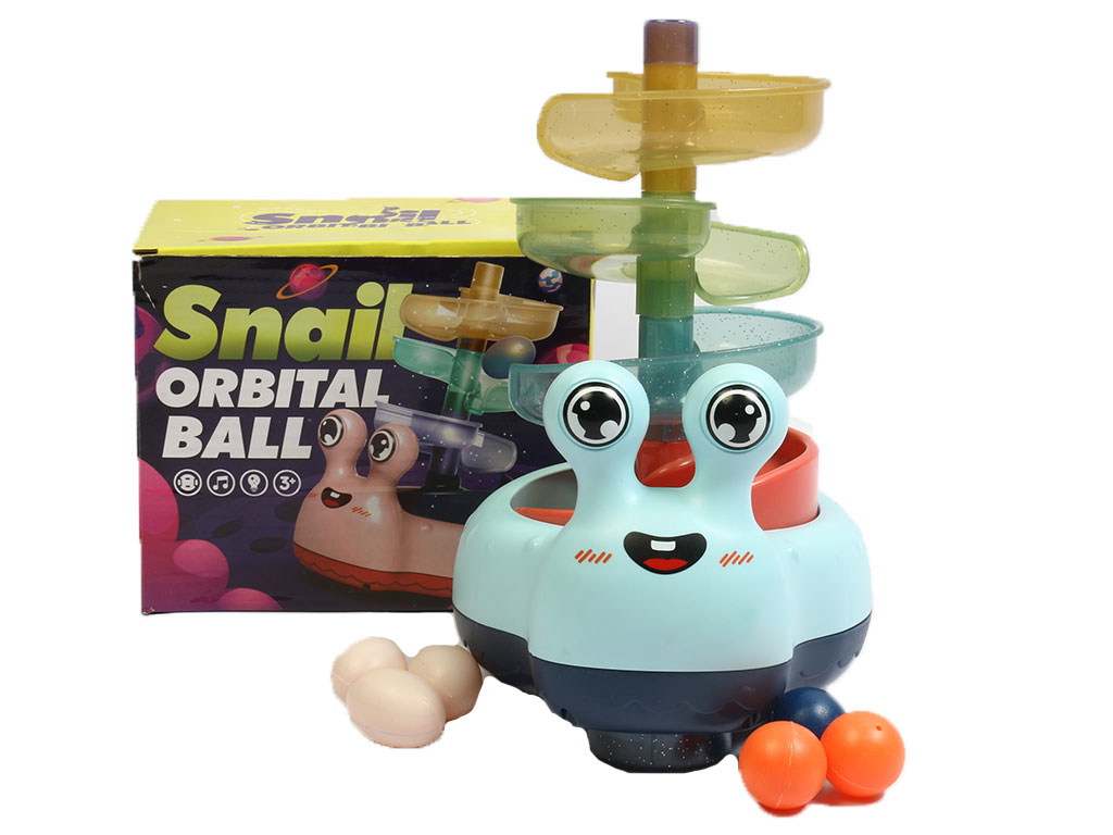 حلزون چراغ دار و موزیکال توپ دار اسباب بازی