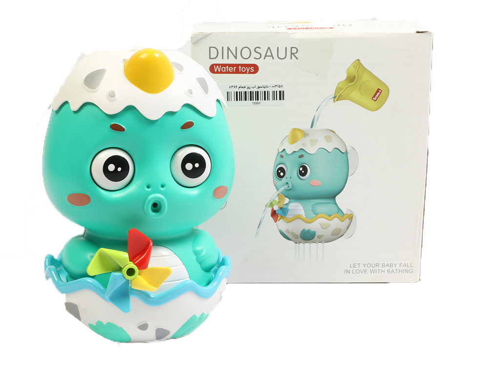 اسباب بازی حمام کودک طرح دایناسور آبریز مدل دیواری