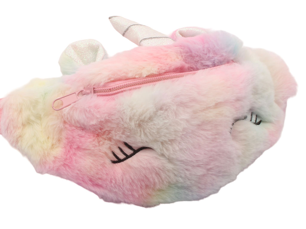 کیف کمری پولیشی دخترانه هفت رنگ اسب تک شاخ