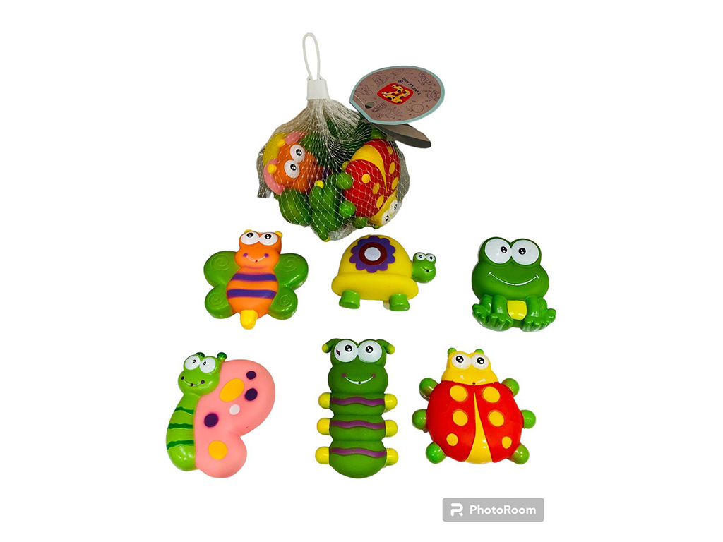 پوپت حمام نوزادی 6 عددی طرح حیوانات