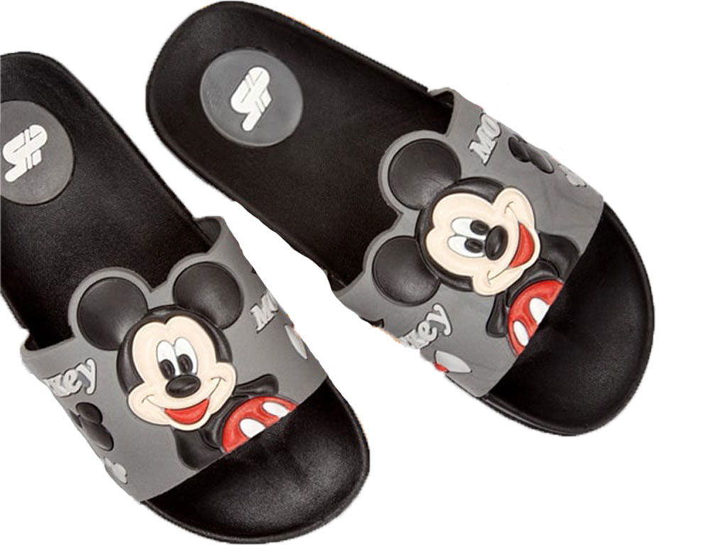 دمپایی میکی موس خاکستری SP