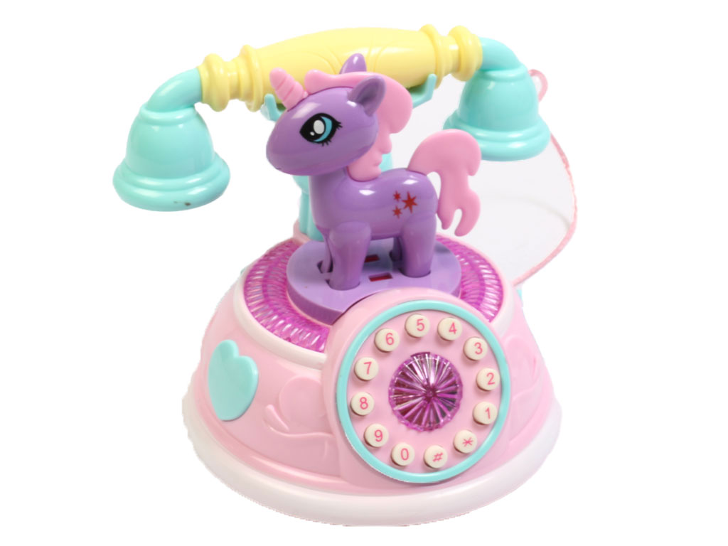 تلفن موزیکال و چراغ دار اسباب بازی طرح اسب پونی