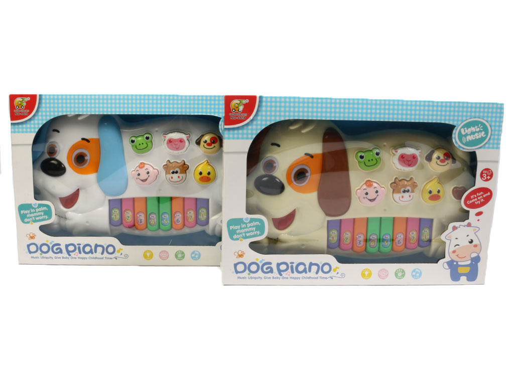 پیانو (ارگ) موزیکال و چراغ دار اسباب بازی طرح سگ