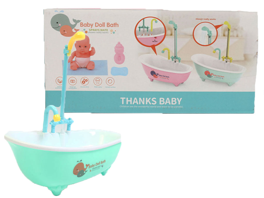 وان حمام اسباب بازی همراه با دوش و دارای پمپ