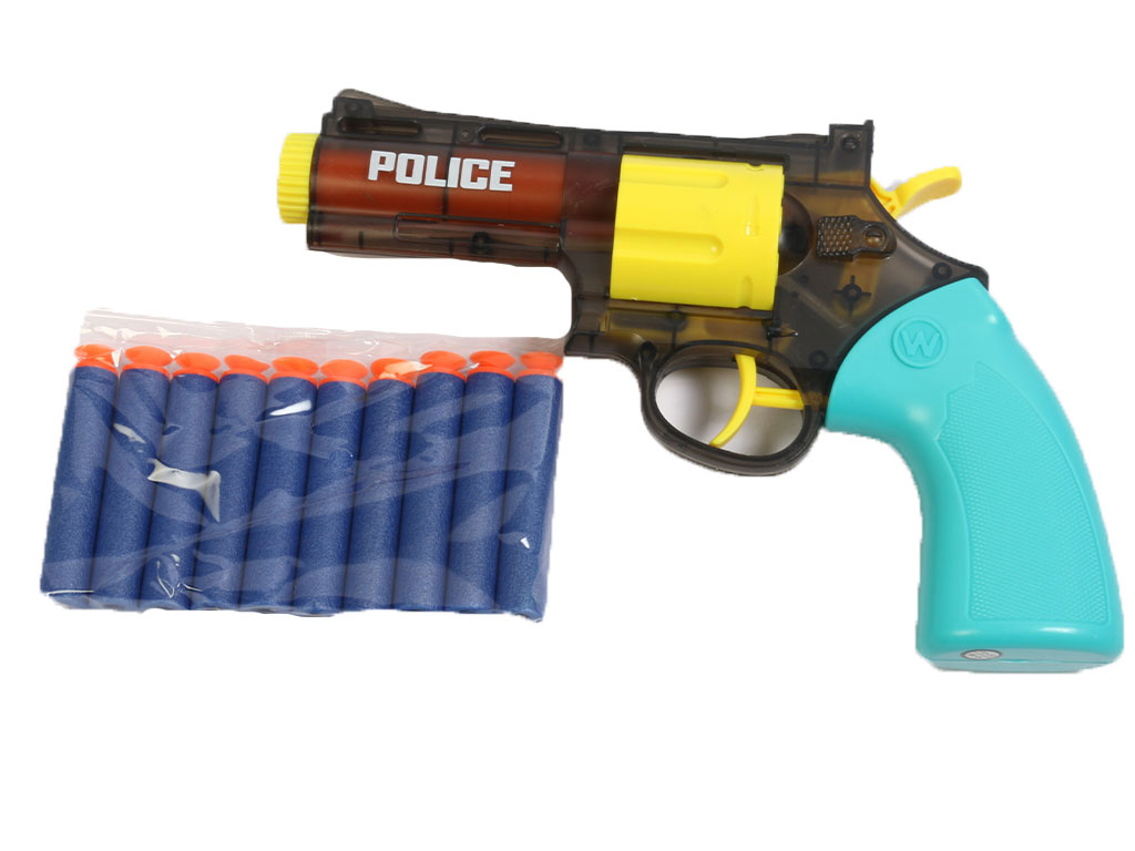 تفنگ کلت دو کاره دارای قابلیت پرتاب تیر و آب پاش با تیرهای ابری طرح پلیس