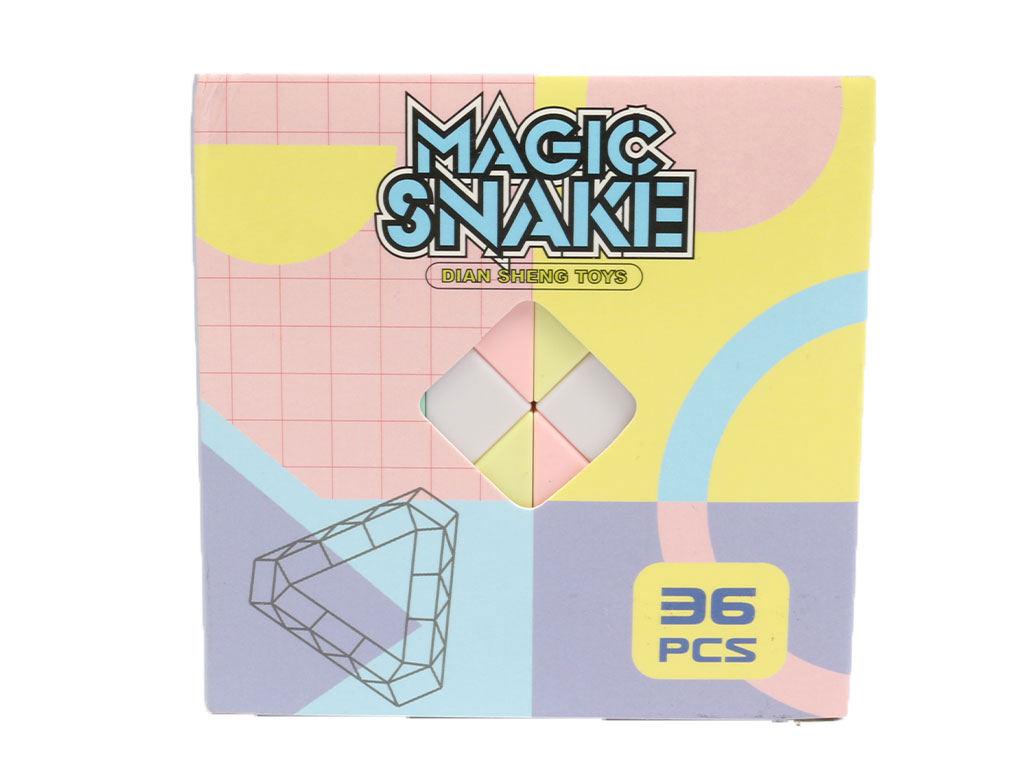 بازی فکری مکعب روبیک مدل ماری 36 قطعه دارای رنگ های پاستیلی