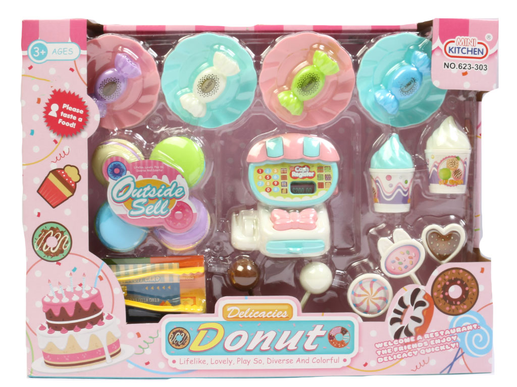 ست خوراکی های خوشمزه فروشگاهی 23 قطعه اسباب بازی