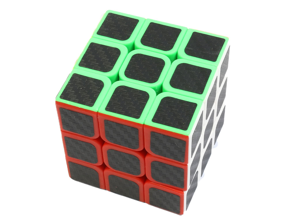 بازی فکری مکعب روبیک 3*3 کربنی
