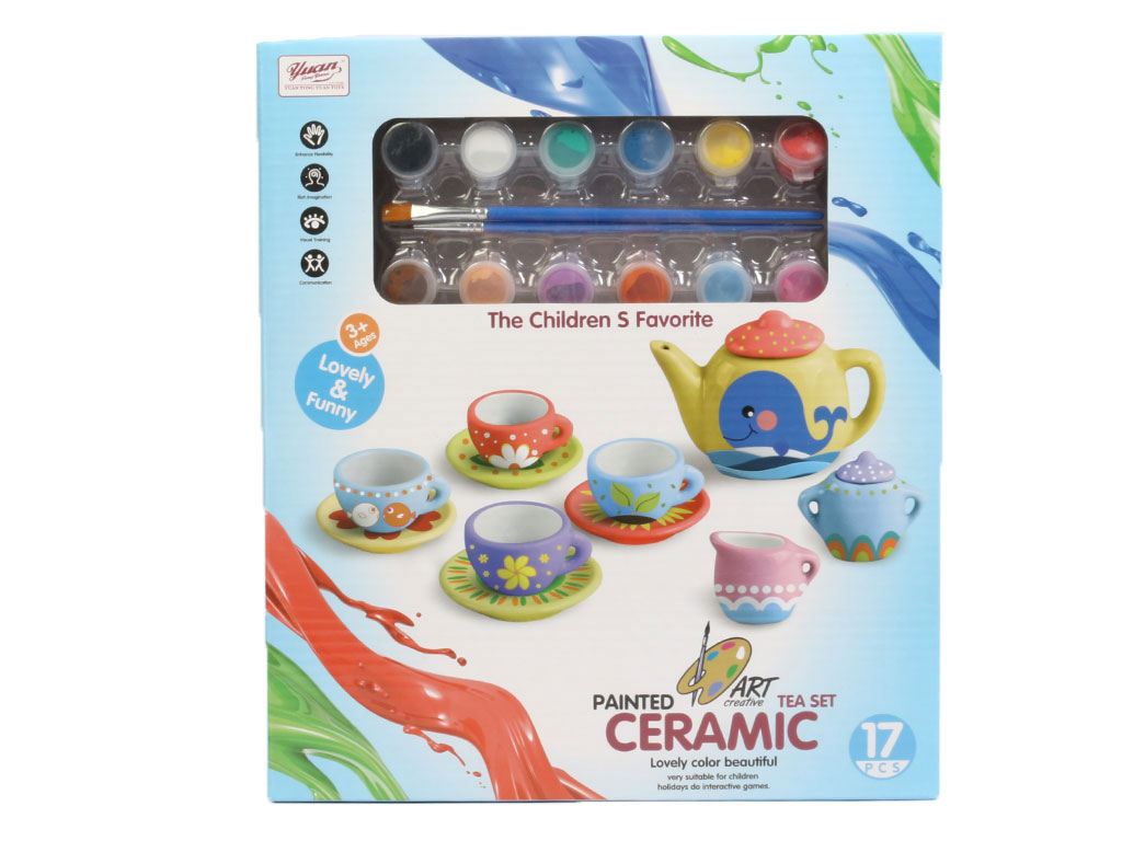 ست رنگ آمیزی  چایخوری سرامیکی