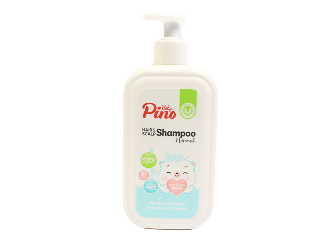 شامپو مو و پوست سر نوزاد و کودک 350 گرم نرمال پینو بیبی pino baby