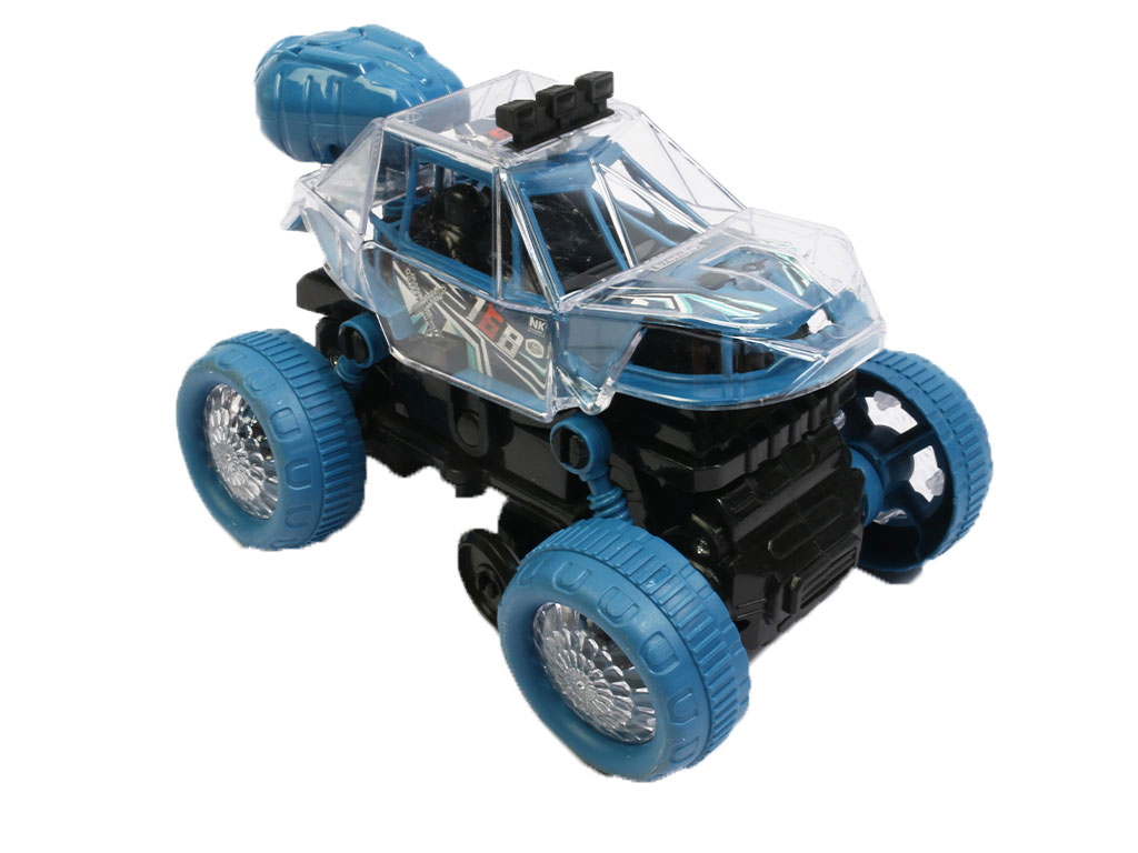 ماشین آفرود موزیکال، چراغدار و دودزا اسباب بازی با چرخش 360 درجه