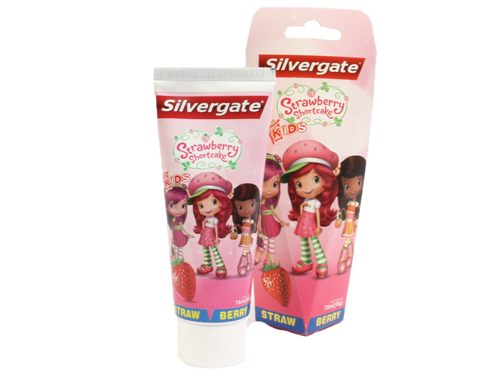 خمیر دندان دخترانه طعم توت فرنگی 90 گرمی سیلورگیت silvergate
