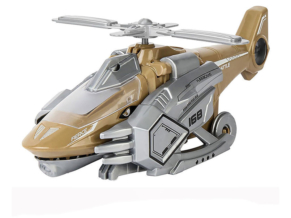 هلی کوپتر تبدیل شونده دایناسور شو اسباب بازی مدل دودزا، موزیکال و دارای رقص نور