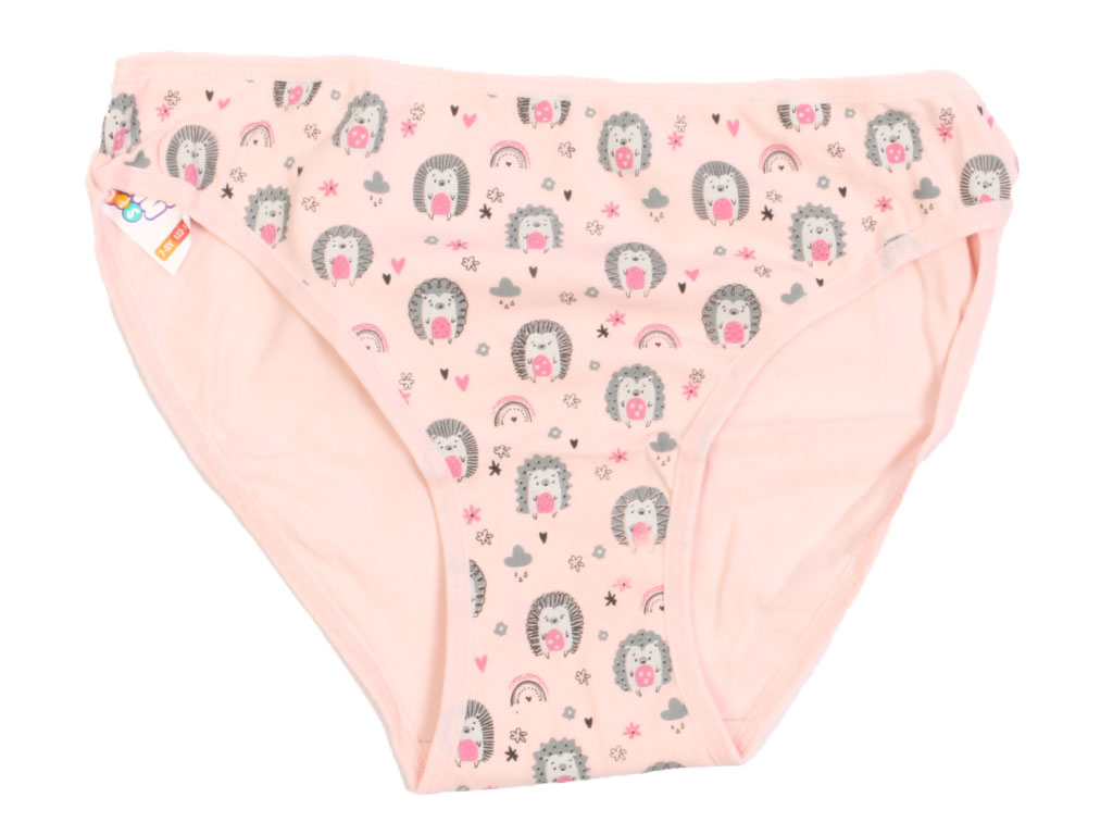 شورت اسلیپ دخترانه صورتی طرح جوجه تیغی