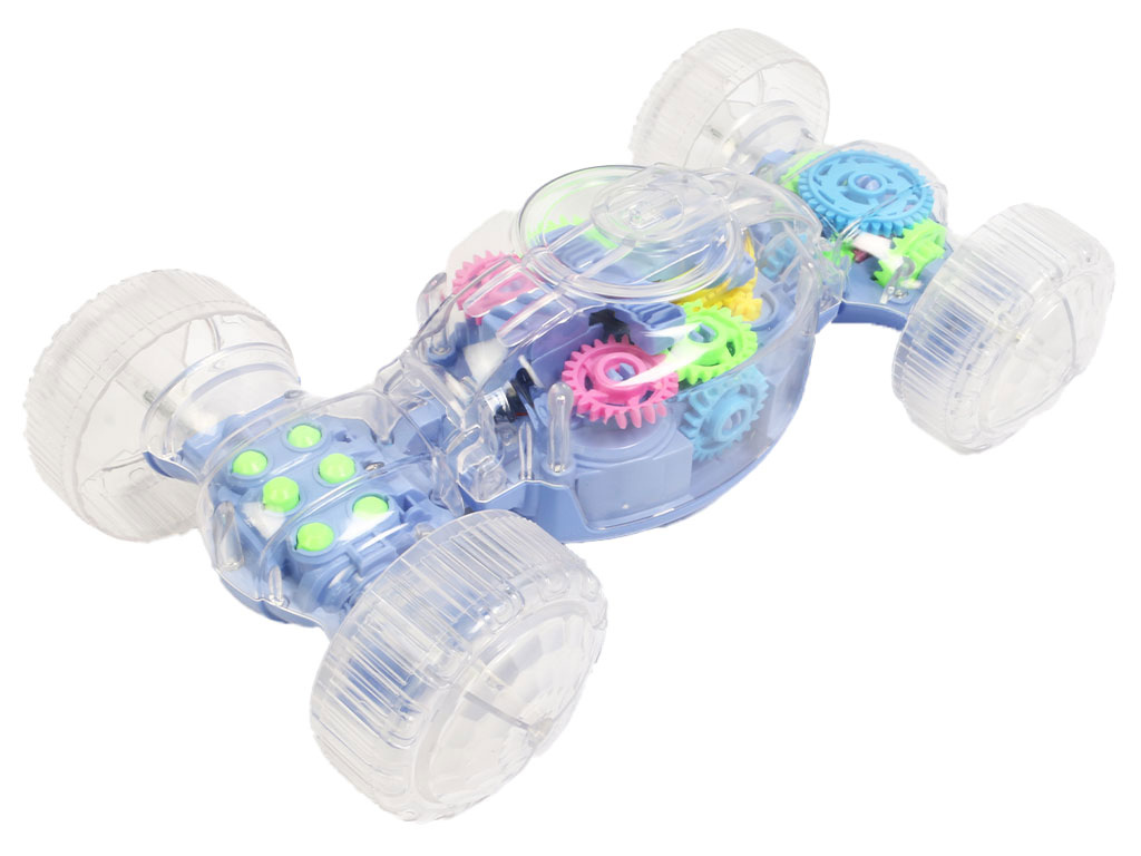 ماشین کرمی موزیکال، حرکتی و چراغدار اسباب بازی مدل چرخدنده ای