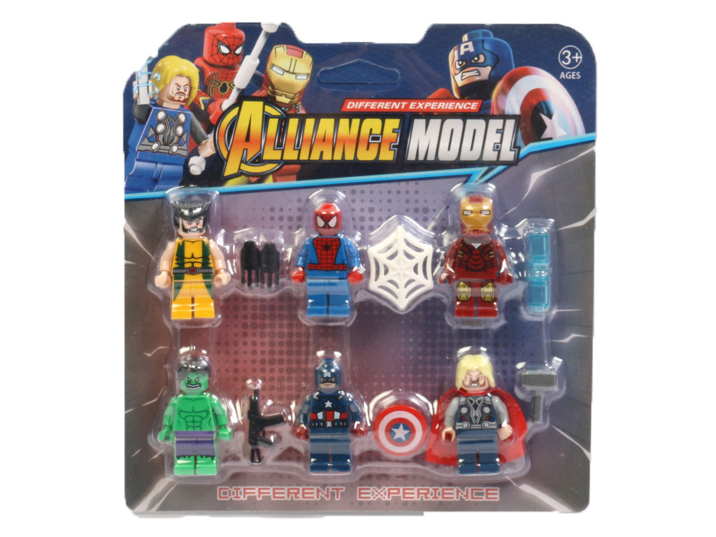 مجموعه لگو سوپرهیرو 6 عددی همراه با وسایل