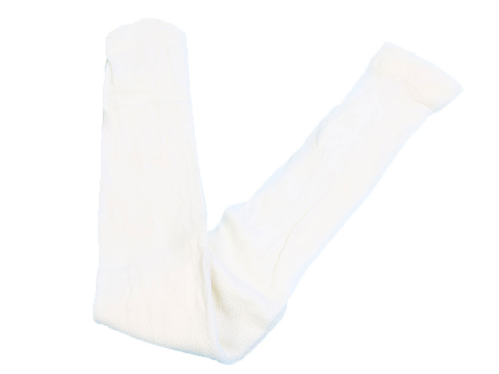 جوراب شلواری دخترانه شیری رنگ تابستانه  Bross