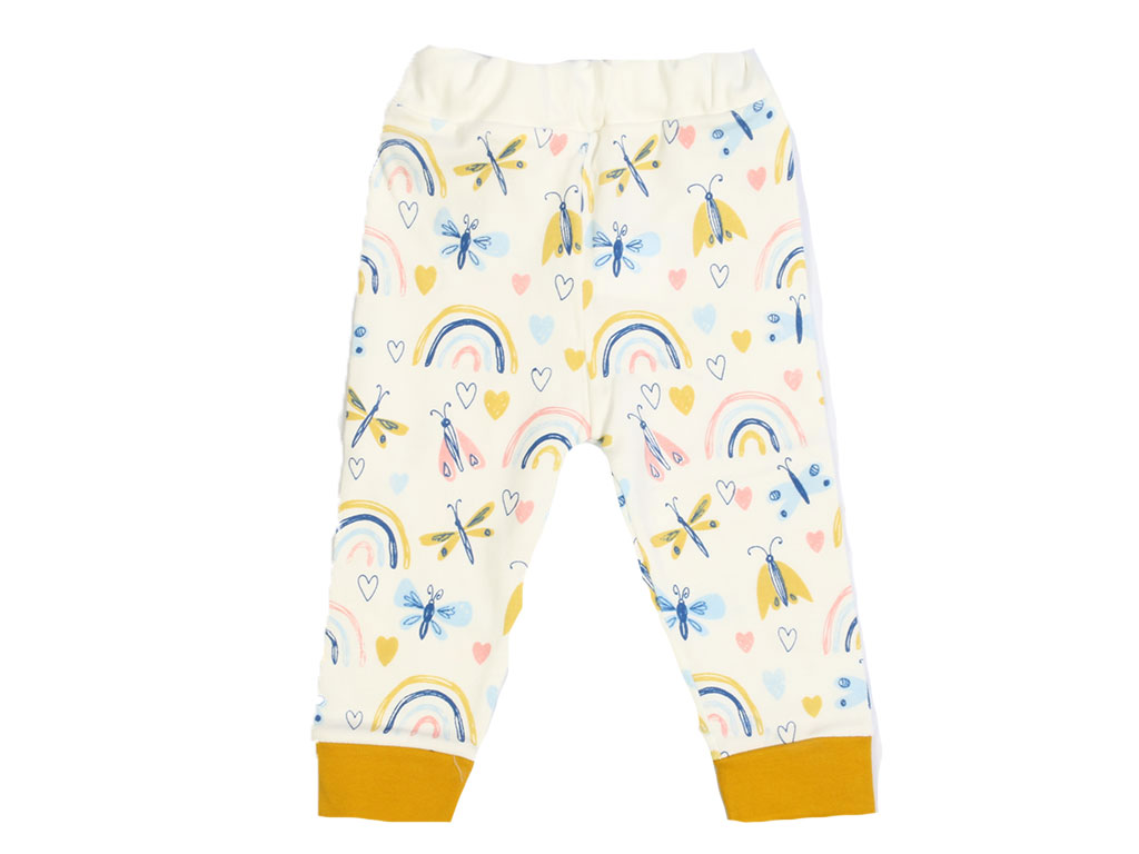 شلوار راحتی نوزادی دخترانه طرح سنجاقک بیبی وان baby one