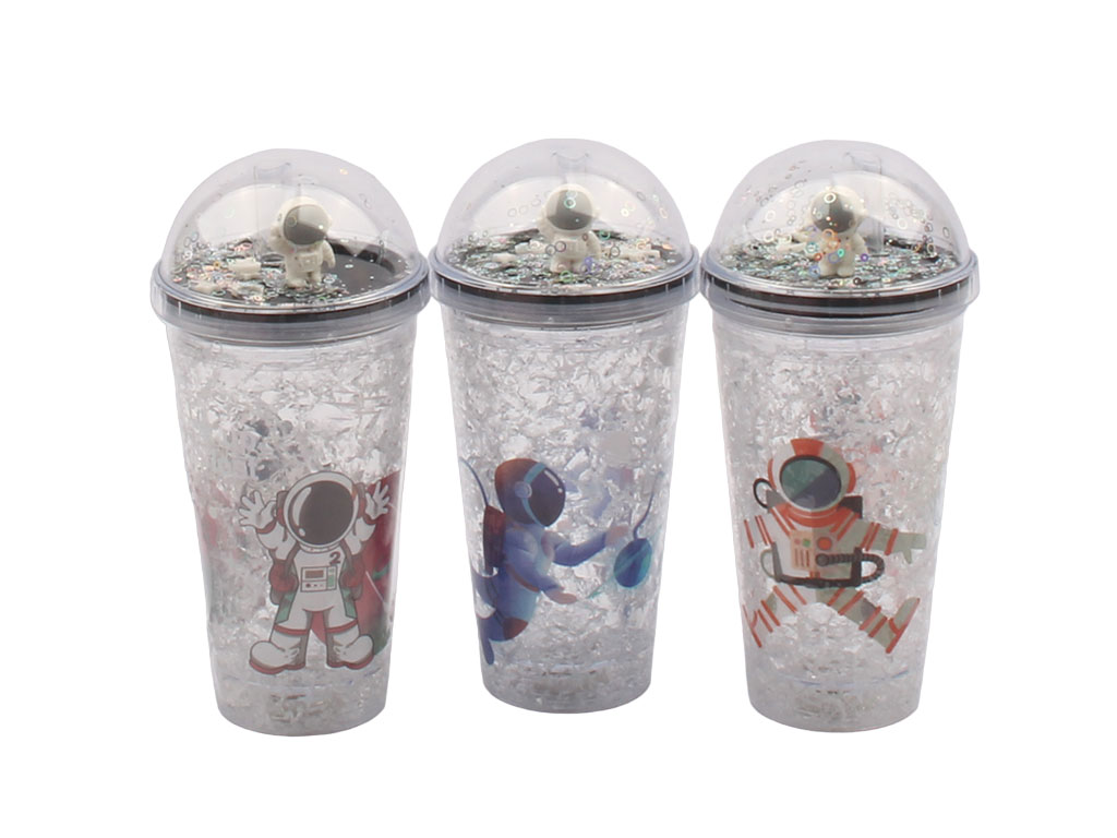 لیوان اسموتی چراغ دار فضانورد کودک