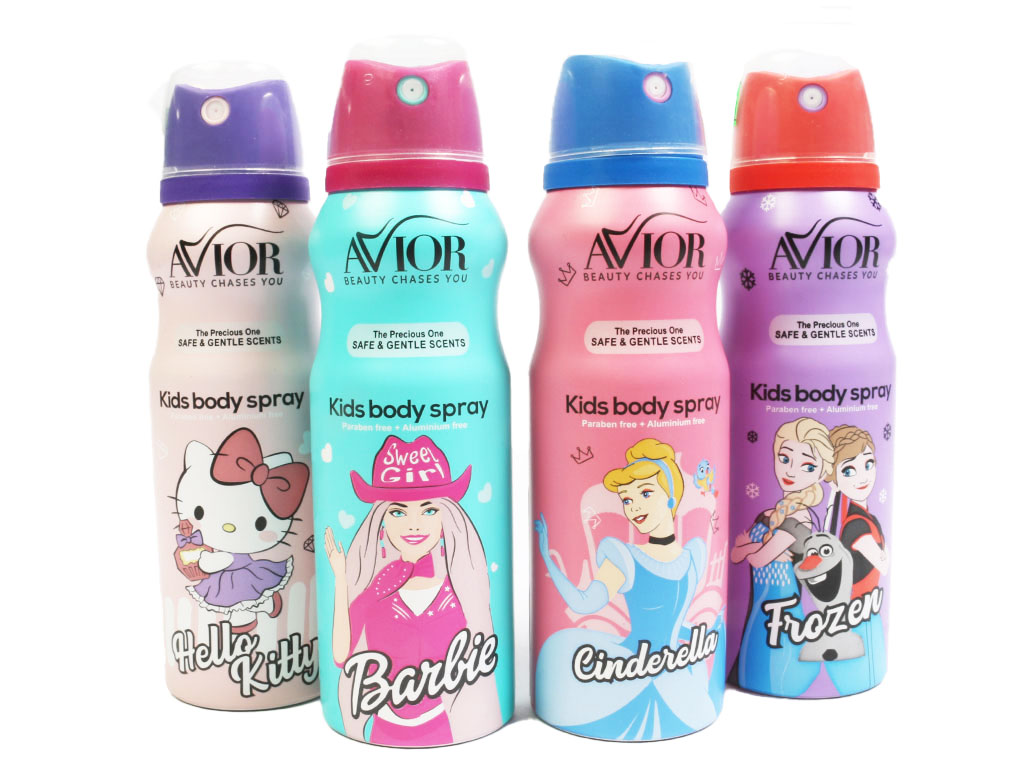 اسپری بدن کودک دخترانه avior حجم 130 میل