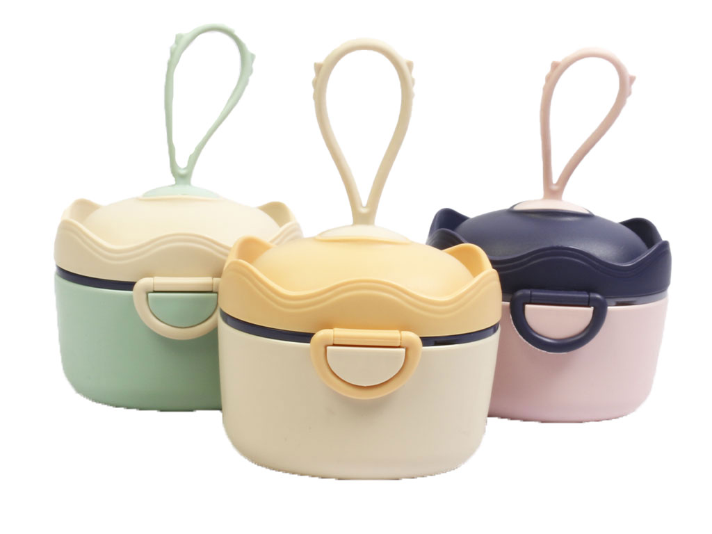 ظرف انبار غذا و شیر خشک پیمانه دار ضد رطوبت با بند سیلیکونی