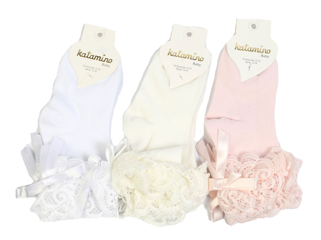 جوراب مچی لب تور نوزادی برند کاتامینو katamino(0 الی 18 ماه)
