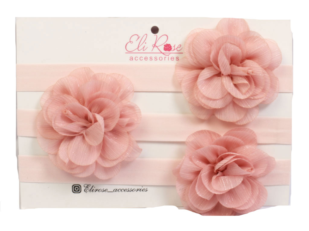 هدبند نوزادی طرح گل برجسته