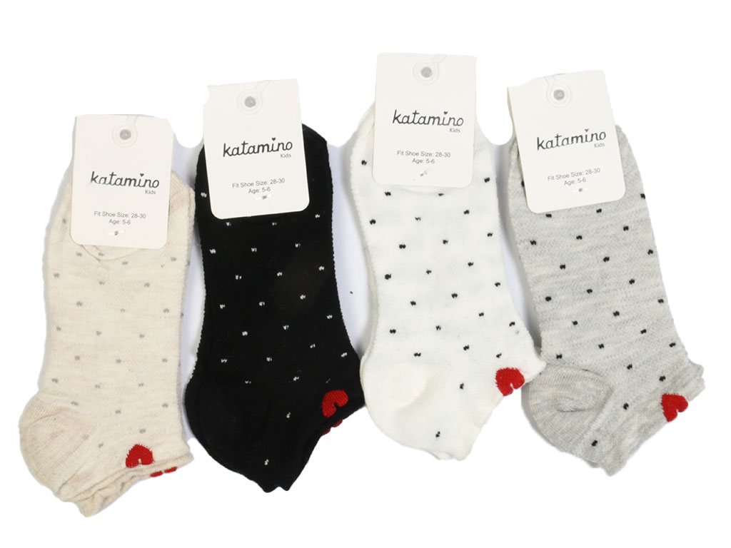 جوراب مچی دخترانه طرح دار 6-5 سال کاتامینو katamino
