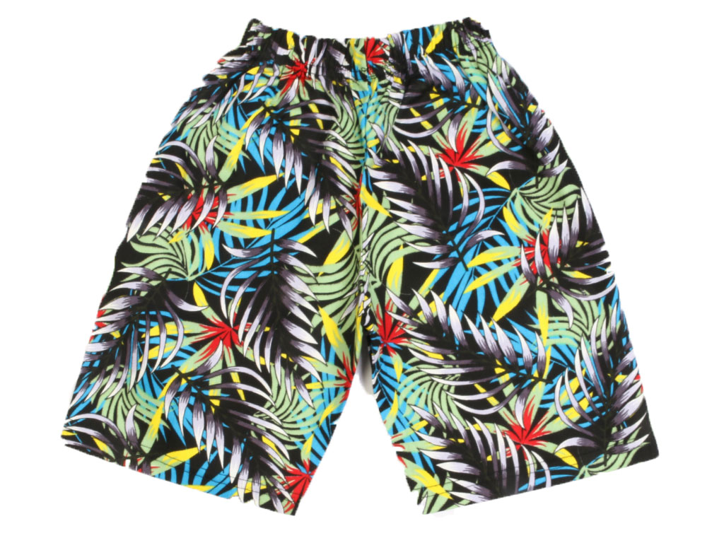 شلوارک کمرکش پسرانه طرح سرخس