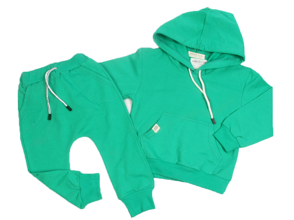 هودی و شلوار دورس بچگانه سبز رنگ کالکشن collection