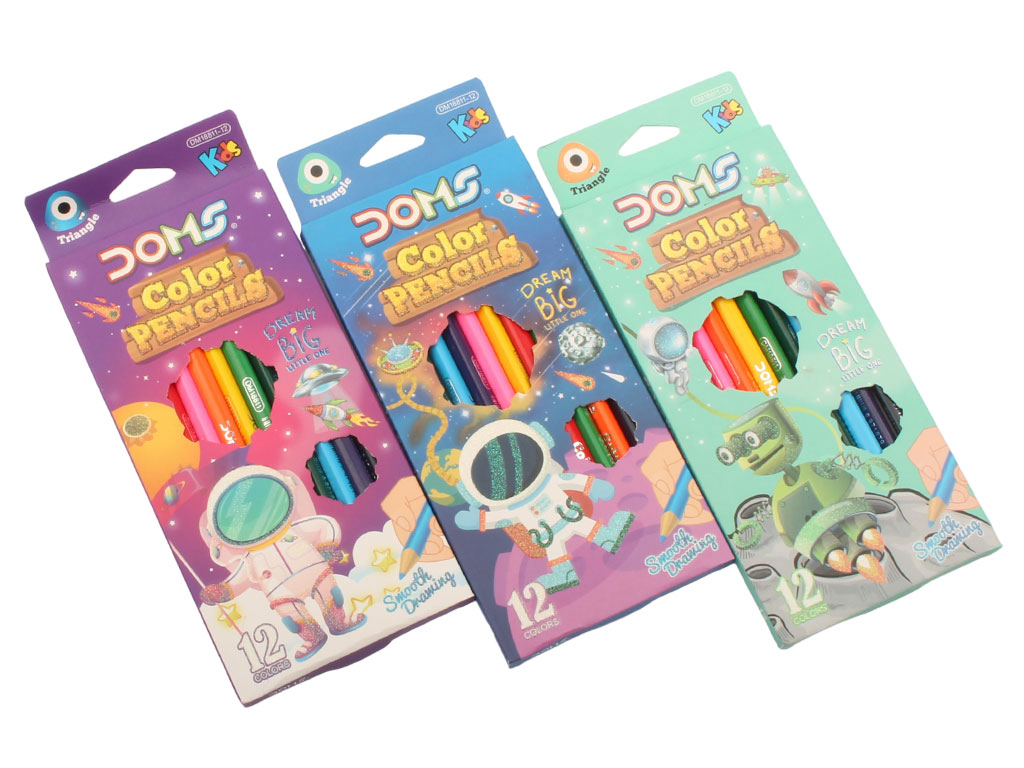 مداد رنگی 12 رنگ Doms