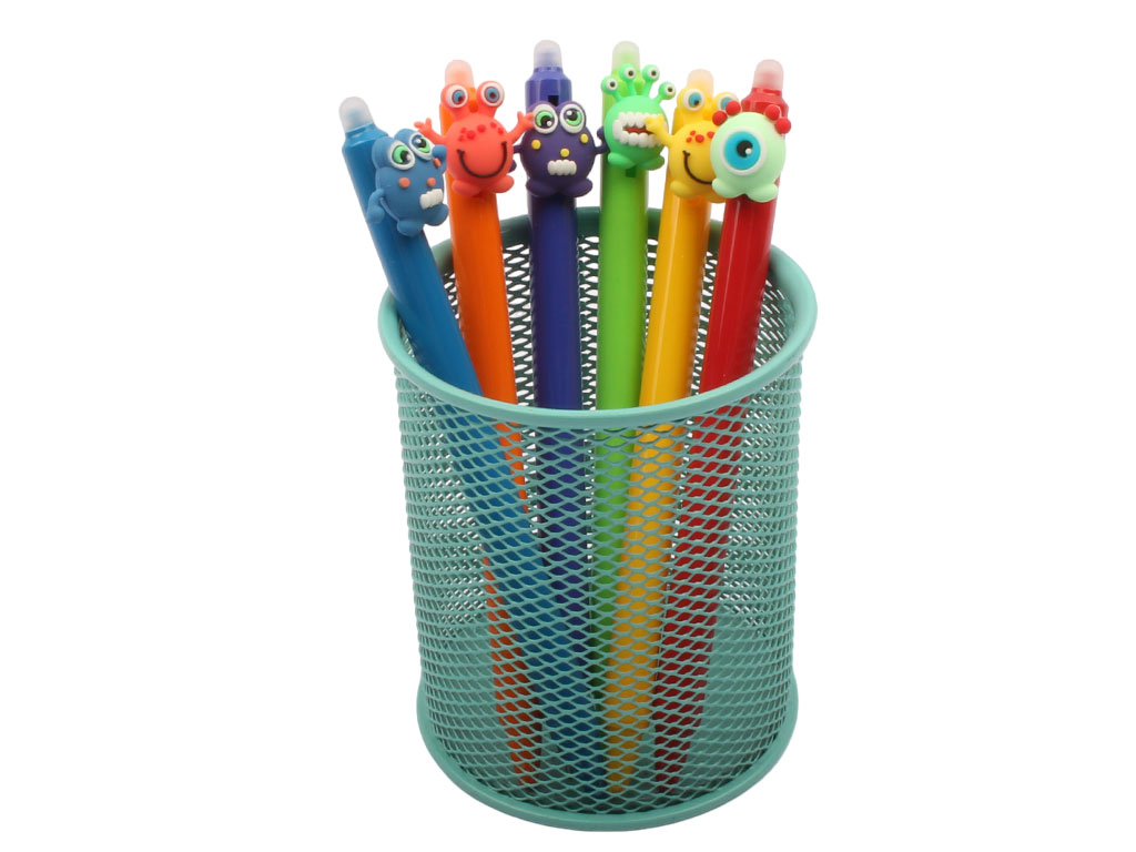 خودکار فشاری پاک کن دار طرح میکروب