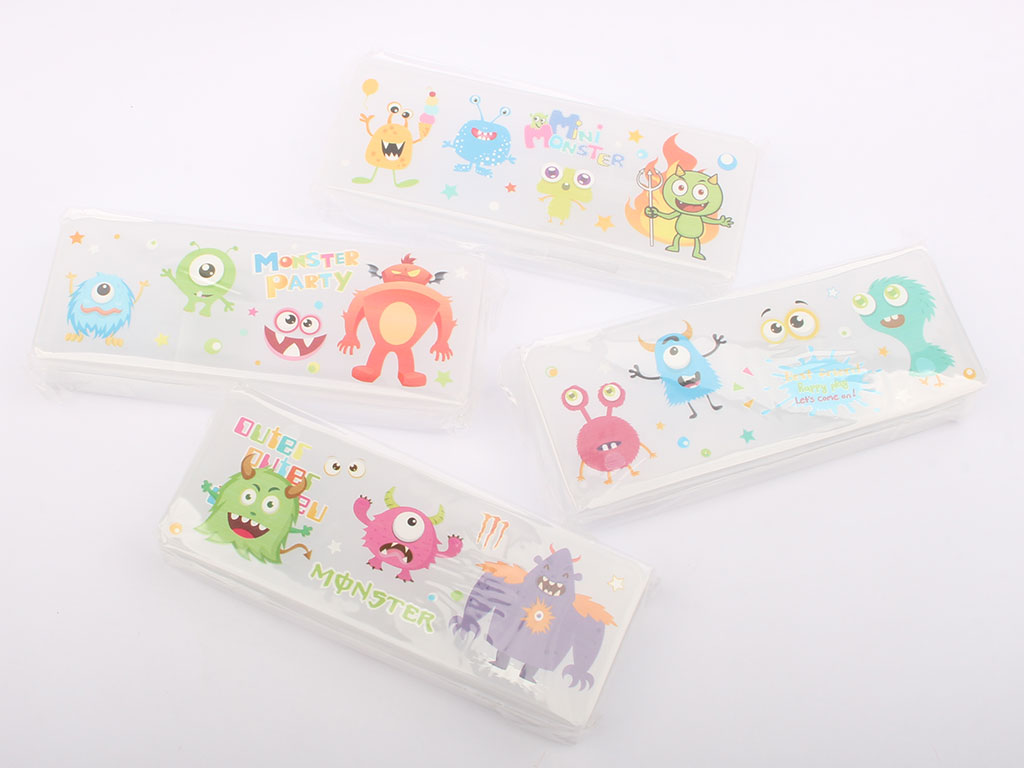 جامدادی کتابی شفاف 2 طرفه طرح میکروب