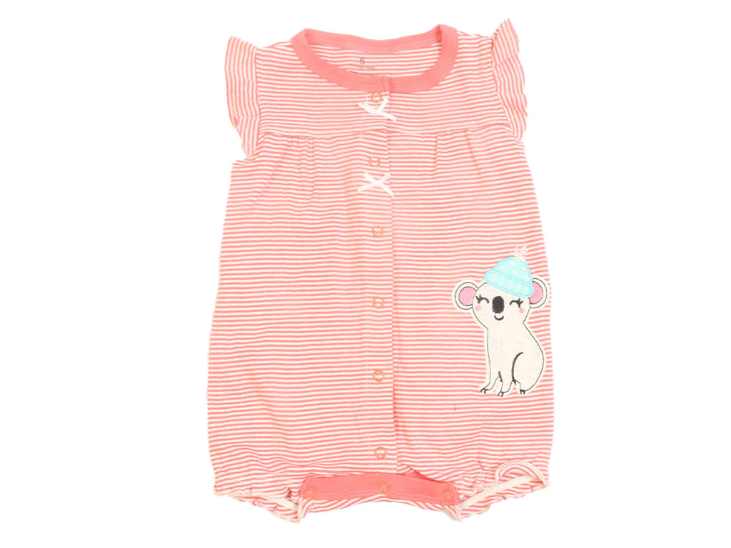 رامپر نوزادی دخترانه صورتی رنگ طرح کوآلا کارترز carters