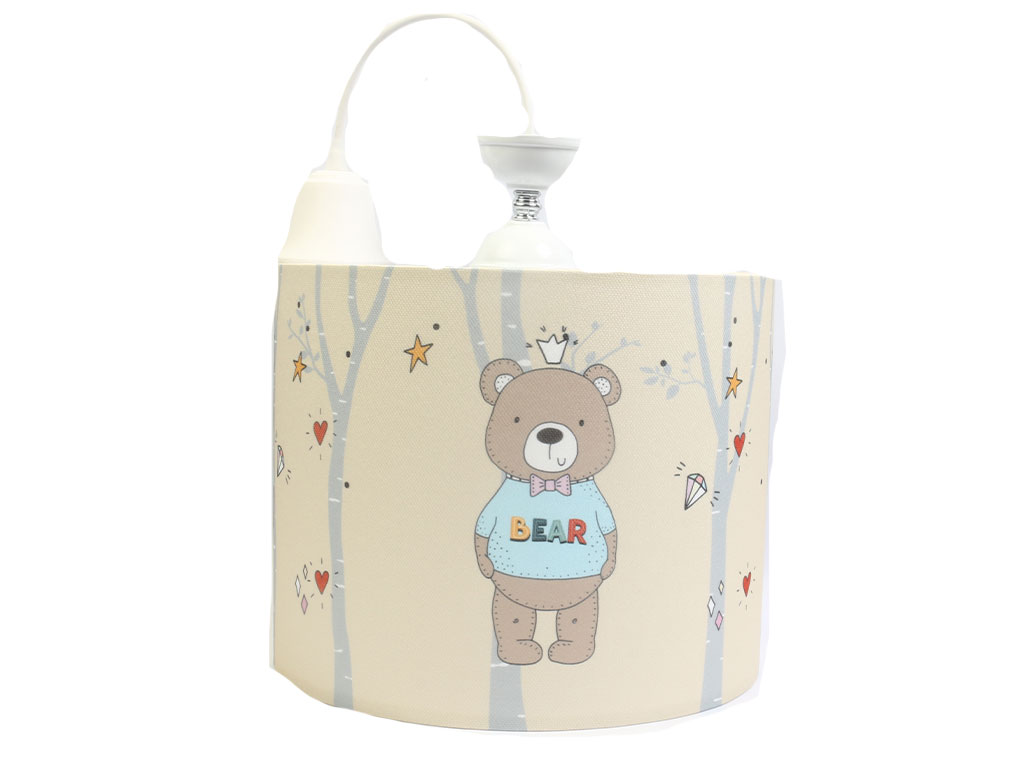 لوستر ست لوازم اتاق کودک قطر 30 سانتی متر طرح تدی