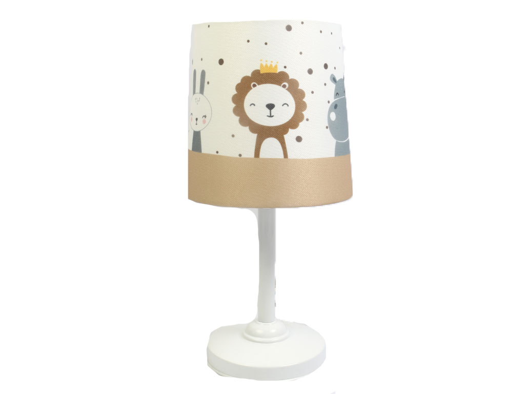 آباژور مخروطی ست لوازم اتاق کودک طرح حیوانات