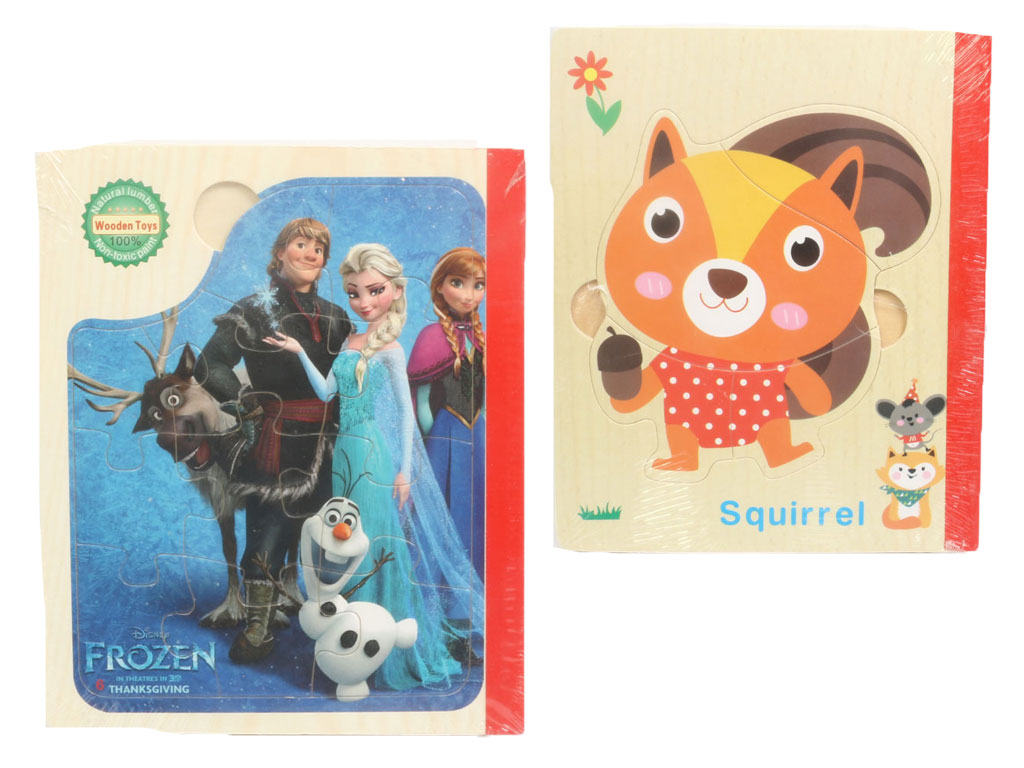 جورچین پازلی چوبی مدل کتابی با طرح های متنوع