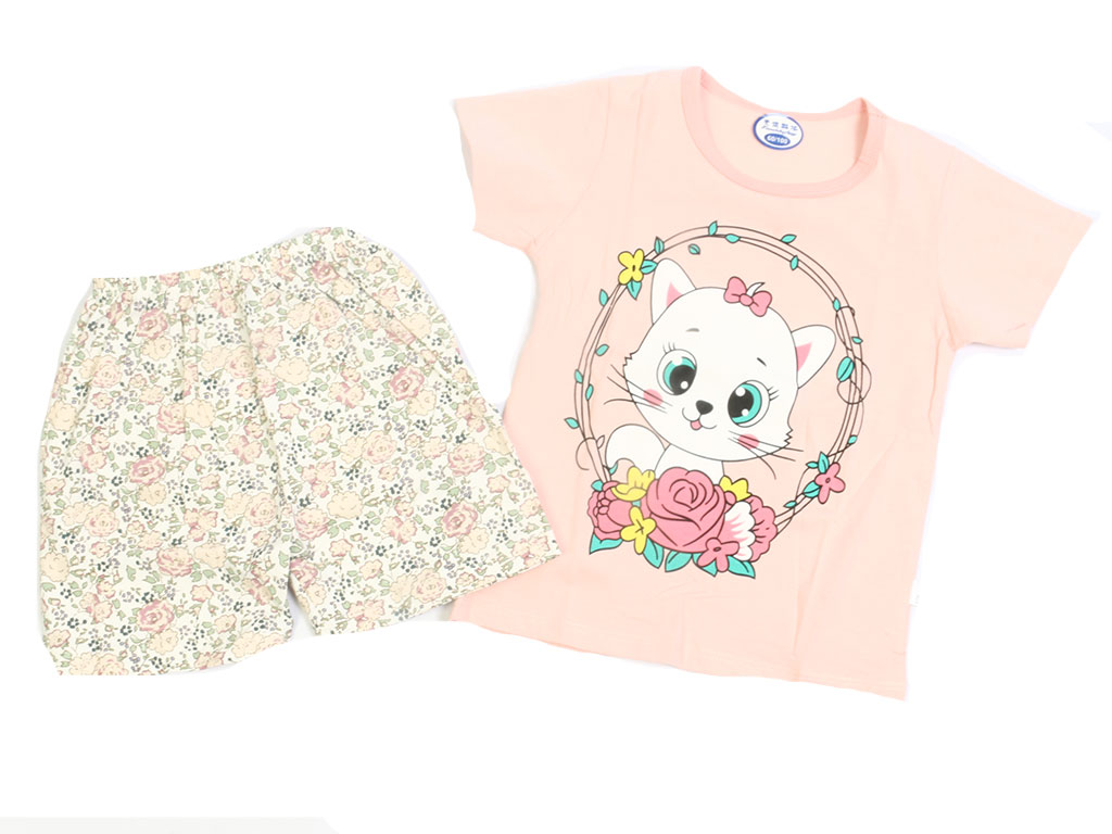 تیشرت و شلوارک راحتی دخترانه