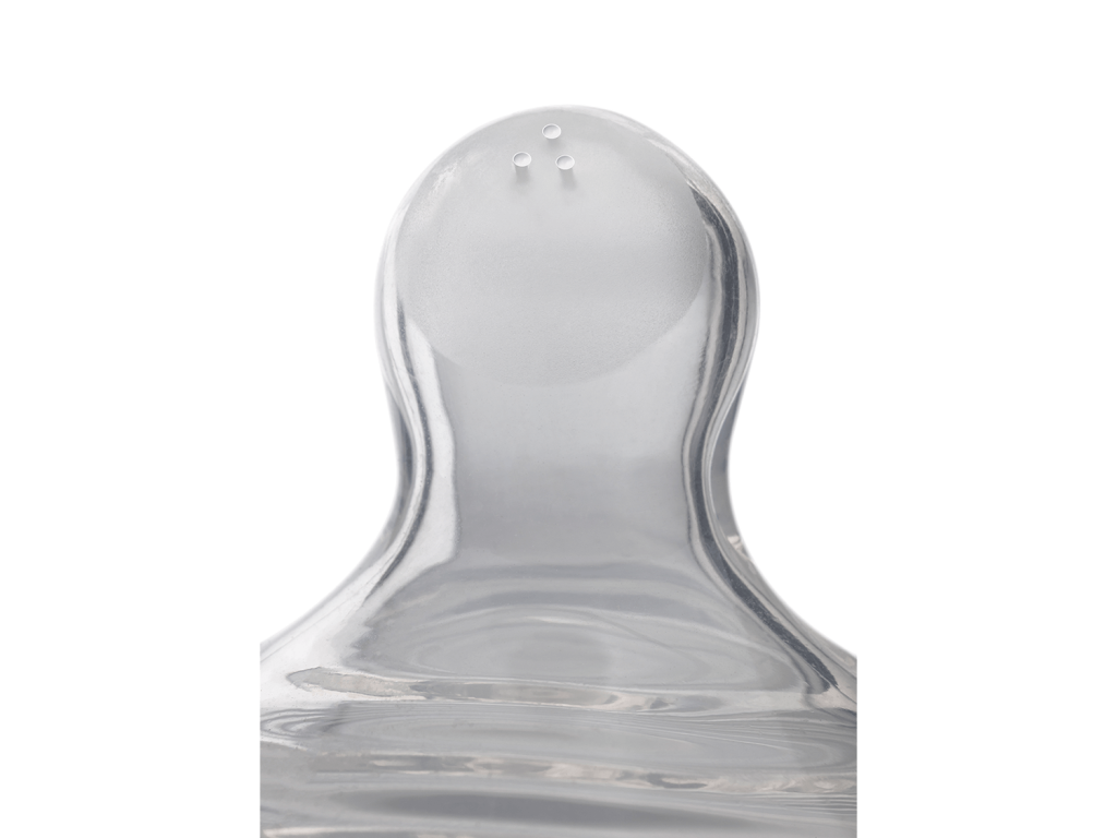 سر شیشه شیر سیلیکونی جریان متوسط غذای مایع نوزادی 6-0 ماه مدل M پینو بیبی Pino baby
